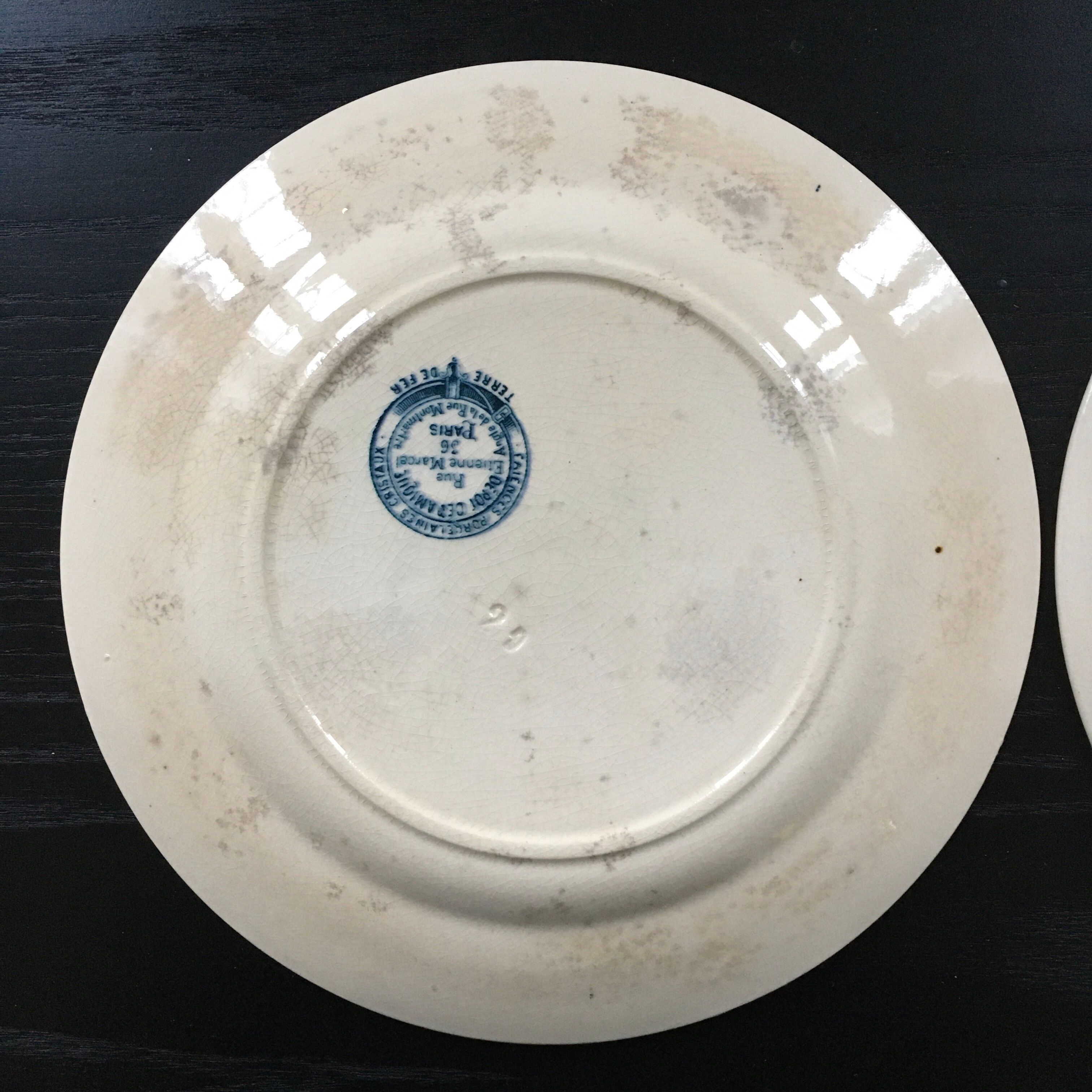 Lot 2 plates Terre de Fer