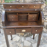 Solid wood cylinder desk