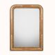 Large Antique 19th C Louis Philippe Gold Rouge Mirror