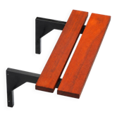 Banc de façade vintage des années 1960 – ensemble de 2