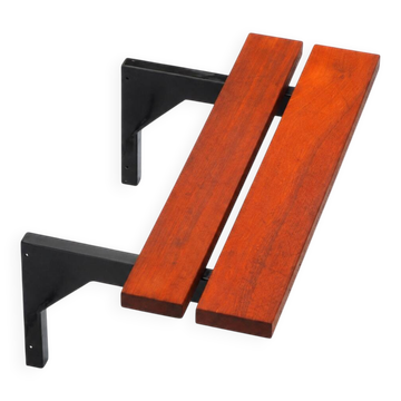 Banc de façade vintage des années 1960 – ensemble de 2
