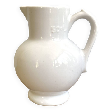 Enamelled earthenware pitcher, Danish style