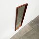 Miroir minimaliste mid-century allemand en teck de Zier-Form, années 1960