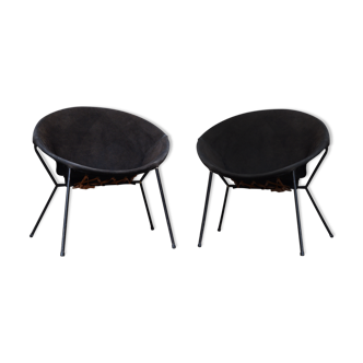 Pair of armchairs "Circle chairs" by Lusch Erzeugnis for Lusch & co