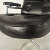 Eames leather lobby chair