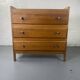 Commode Vintage en Bois à 3 Tiroirs