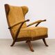 Karl Nothhelfer cherry wood wing lounge chair for Schörle & Gölz-1950s
