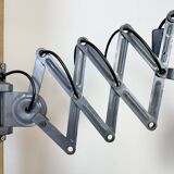 Grey Industrial Scissor Wall Lamp from Elektroinstala, 1960s