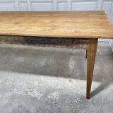 Large oak and fir table with honey patina