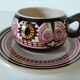 Cup and saucer Paul Fouillen – Quimper – 1950s