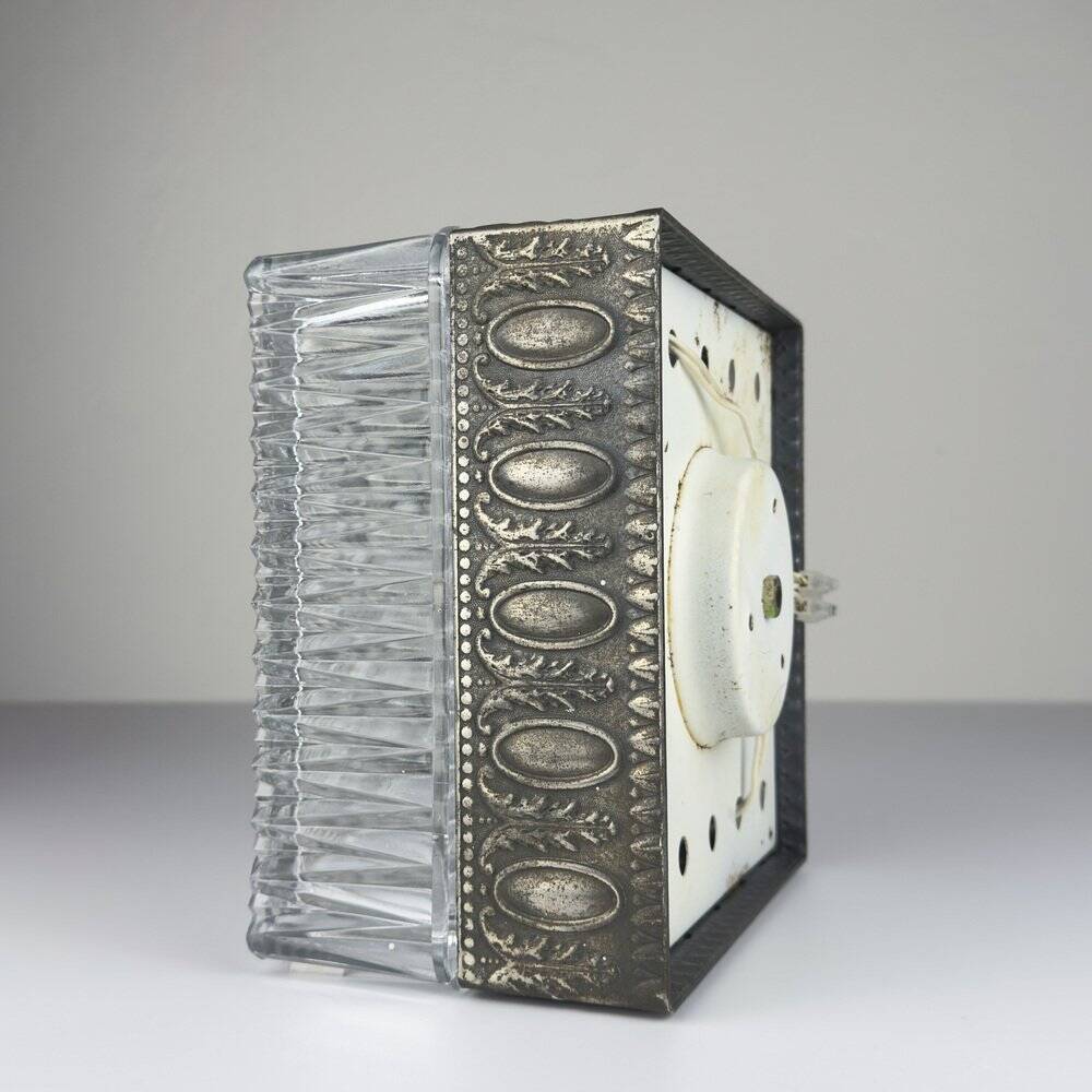 Vintage Crystal Ceiling Lamp, Italy, 1960s