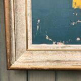 Abstract painting on panel