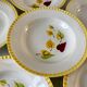 Lot de 6 assiettes creuses Digoin Sarreguemines modèle "Alouette" années 30-40
