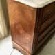 Commode 1940 bois marqueté et marbre