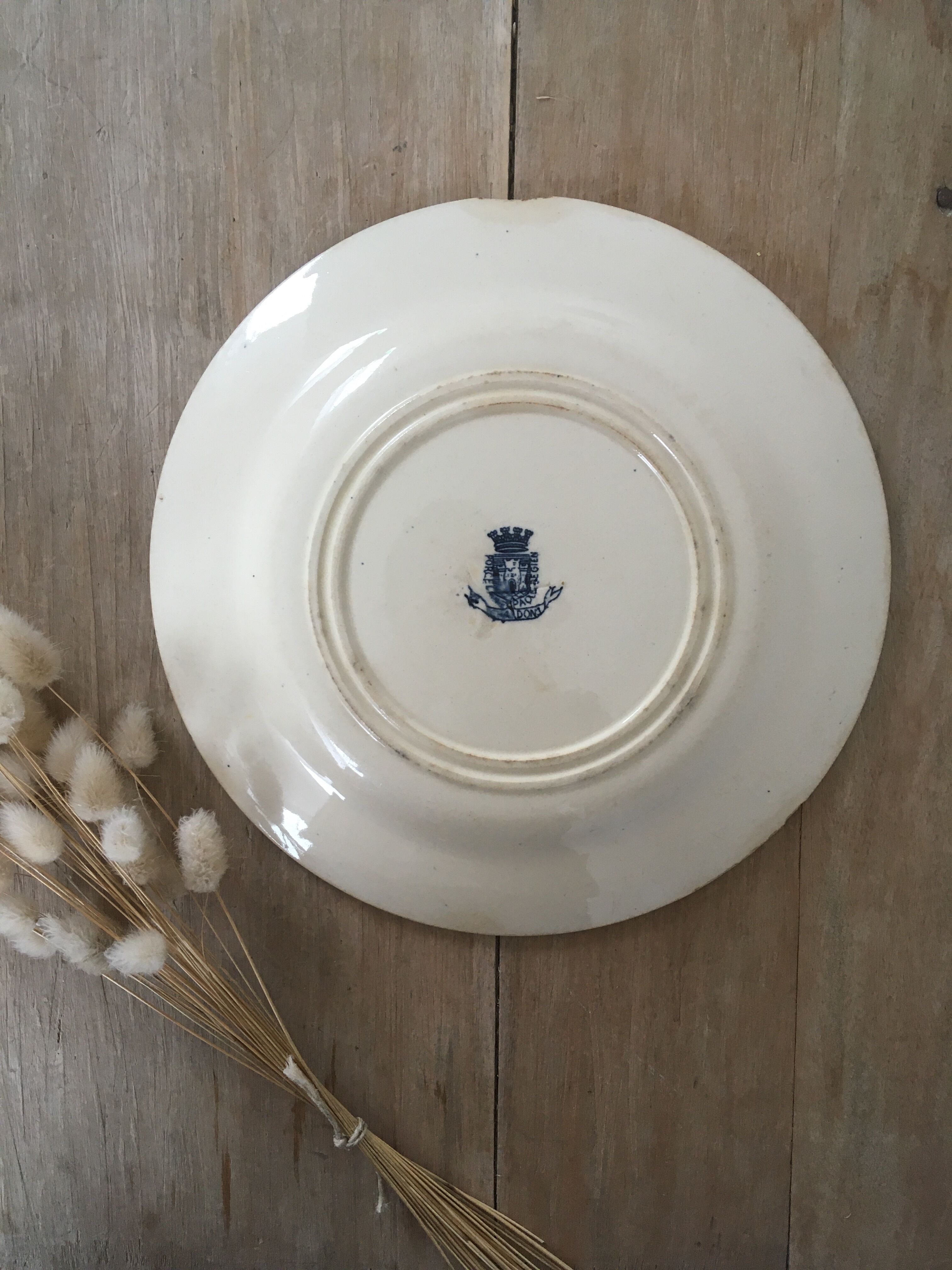 Flat plates iron earth Gien Thistles