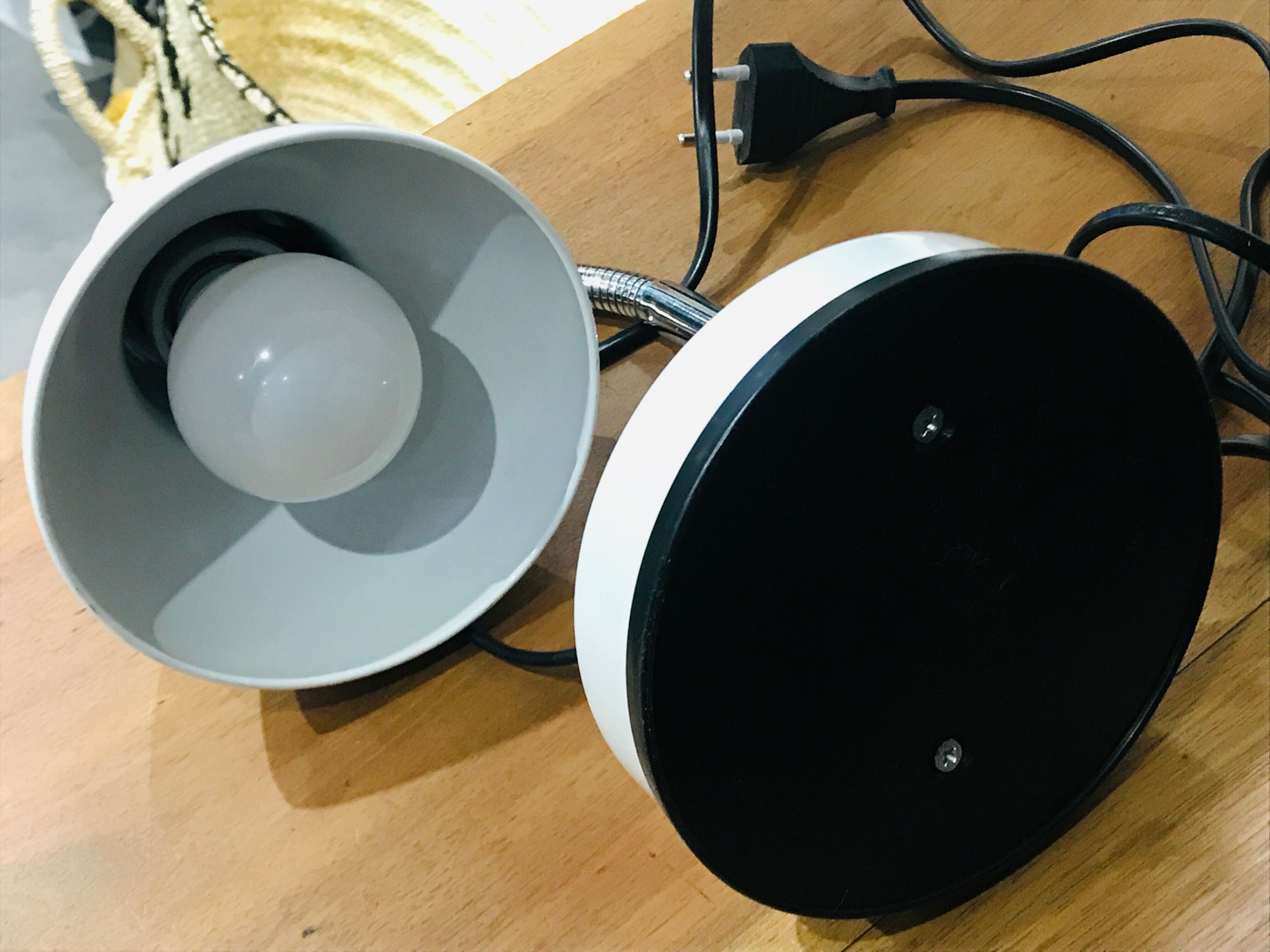 Vintage metal and chrome lamp