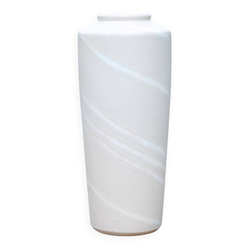 Vintage West Germany 69025 ceramic vase white with iridescent ribbon, collection, decorative vase