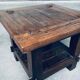 Wabi Sabi Style Oak Side Table, France, 1930s