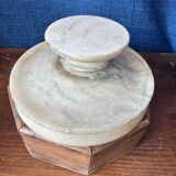 Beautiful footed bowl/trinket dish in alabaster.