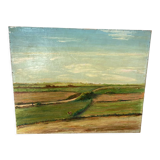 Ancient landscape of Brittany signed