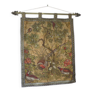 Tapisserie ancienne rebrodée - taille