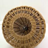 Vintage wicker pendant light from the 1960s.