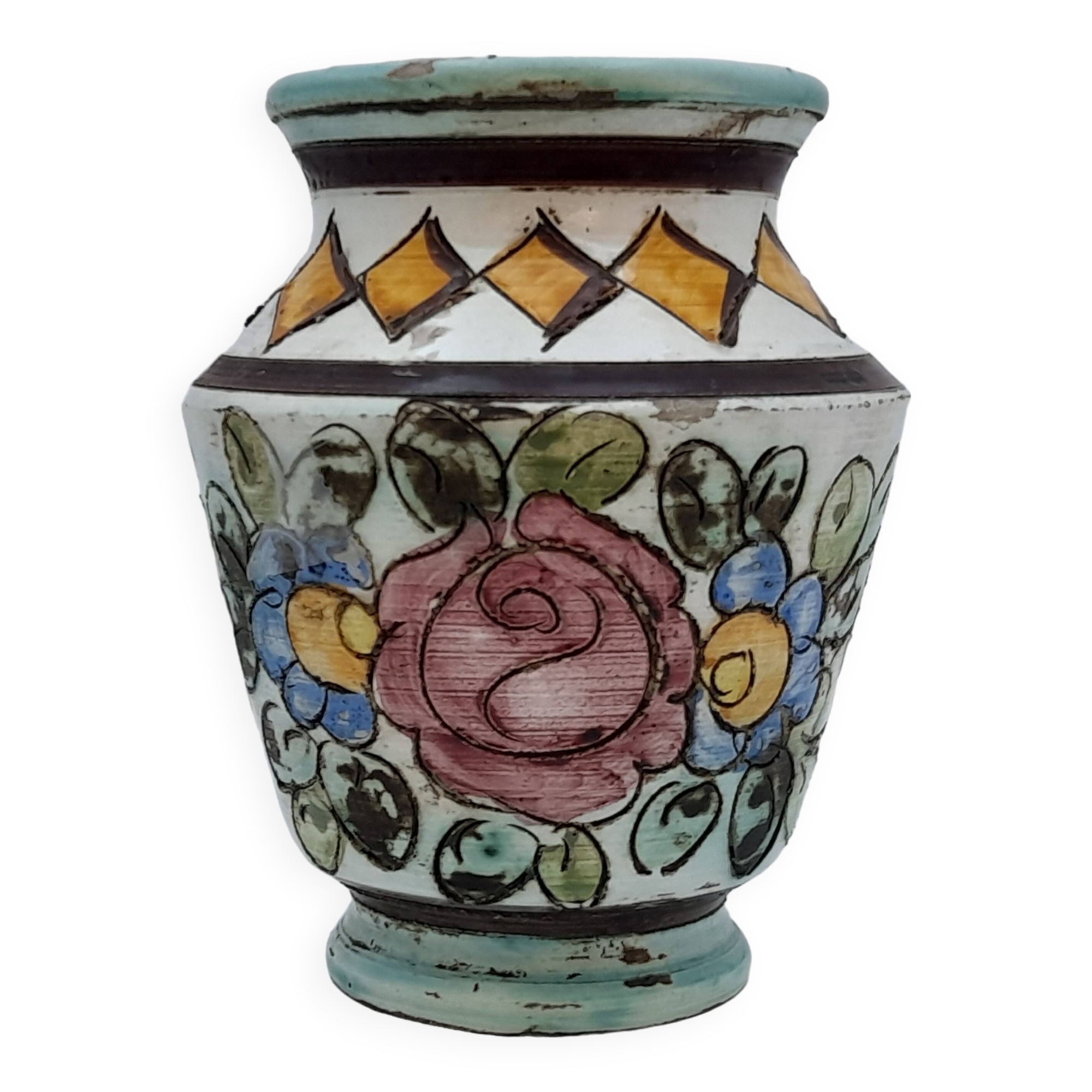 Small cerart earthenware vase