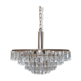 Lustre en verre de cristal en laiton