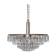 Lustre en verre de cristal en laiton