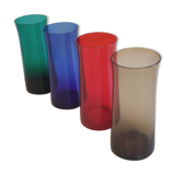 Verres à orangeade colorés