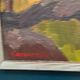 Original Swedish Oil on Canvas – “Orust” by Gösta Arontzon – Signed – Dated 1971 – Vintage & Framed – 58 × 49 cm