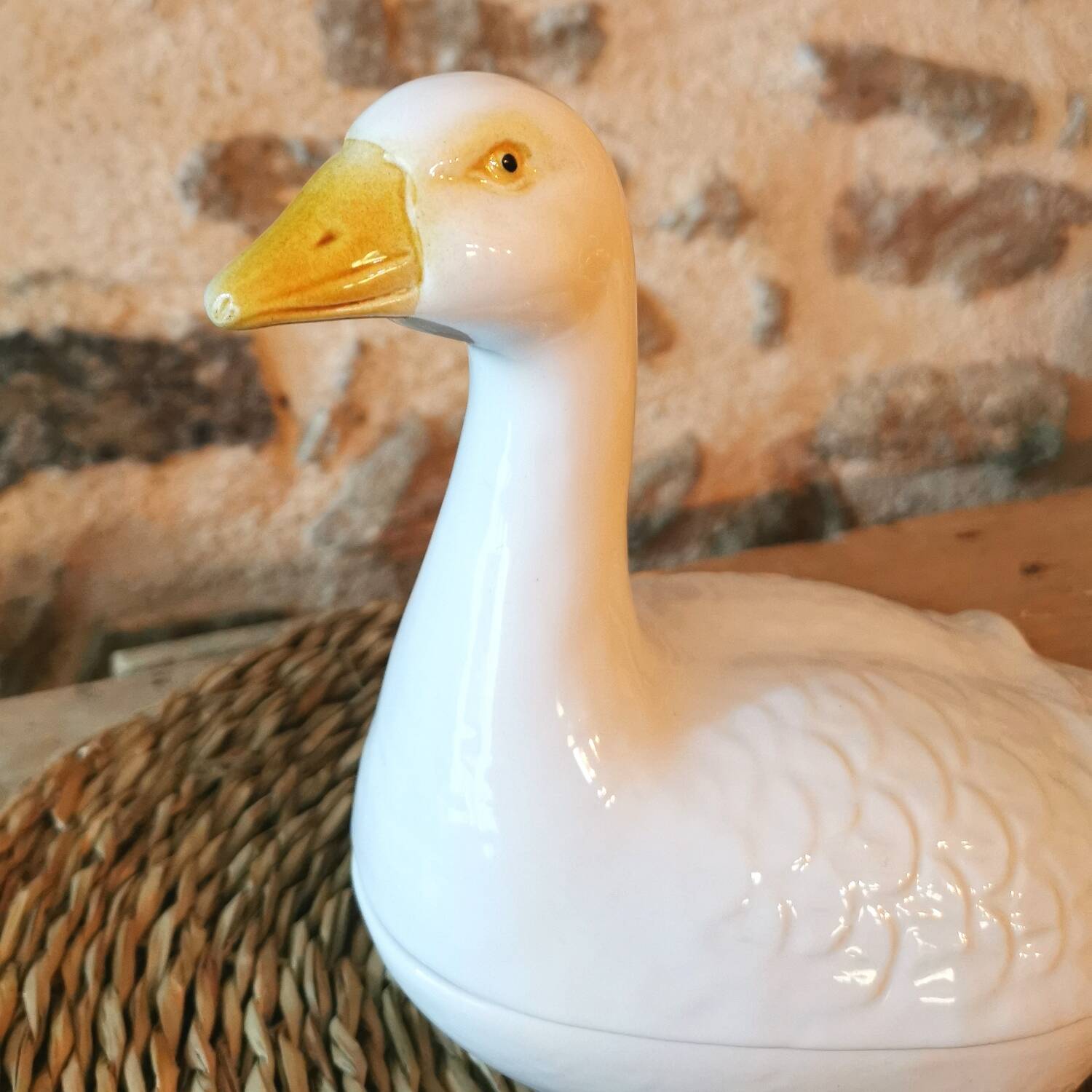 Barbotine Terrine White Goose Michel Caugant