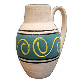 Ceramic W. Germany 474-16 small pitcher vase Retro design vintage 60/70