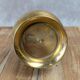 Small antique engraved brass jug