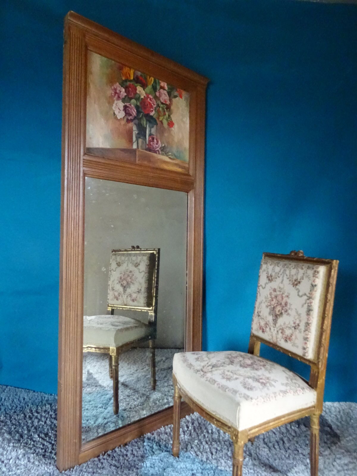 Oak trumeau 78 x 178