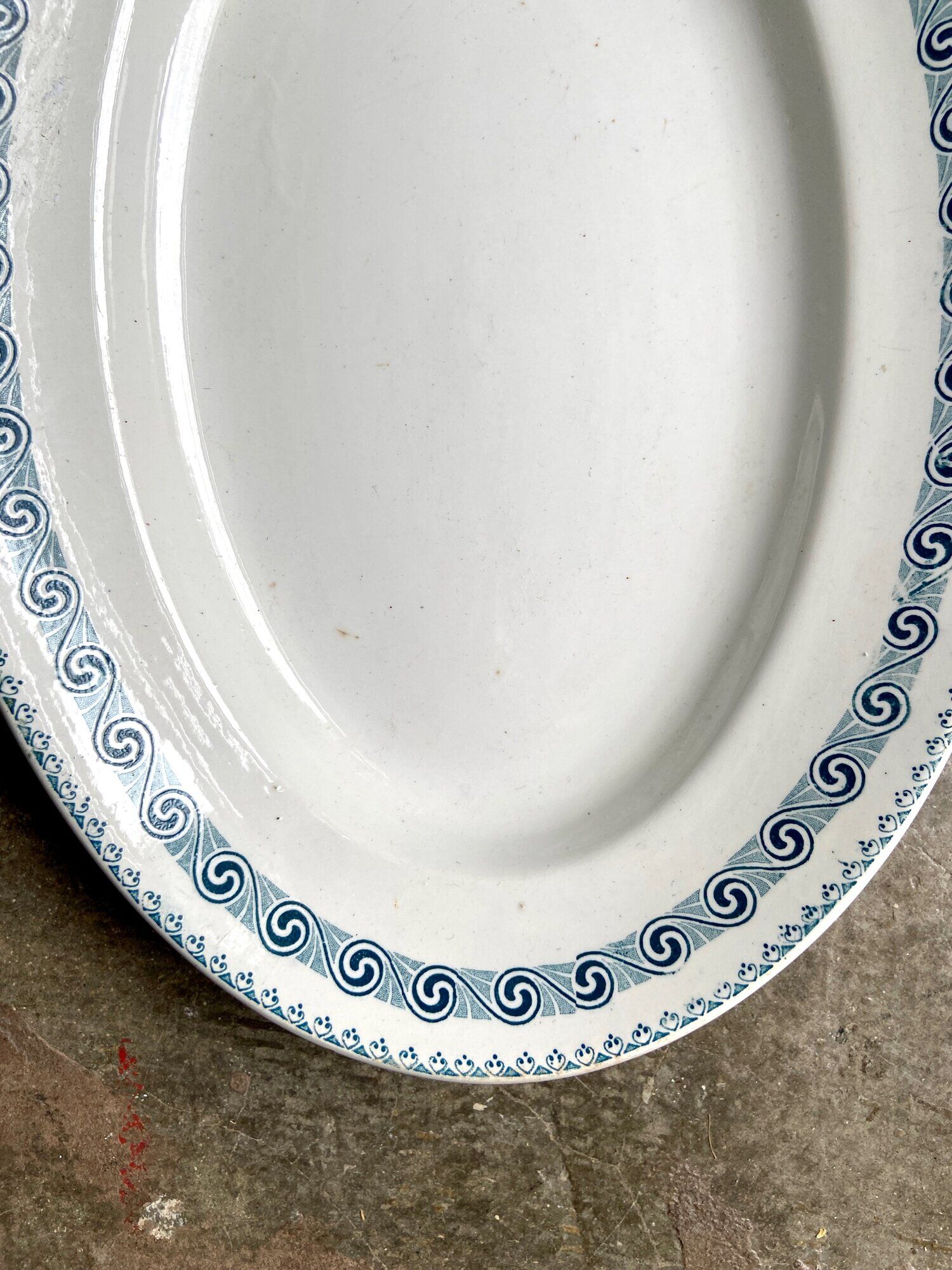 St Amand & Hamage oval ironstone dish, "Rachel" service
