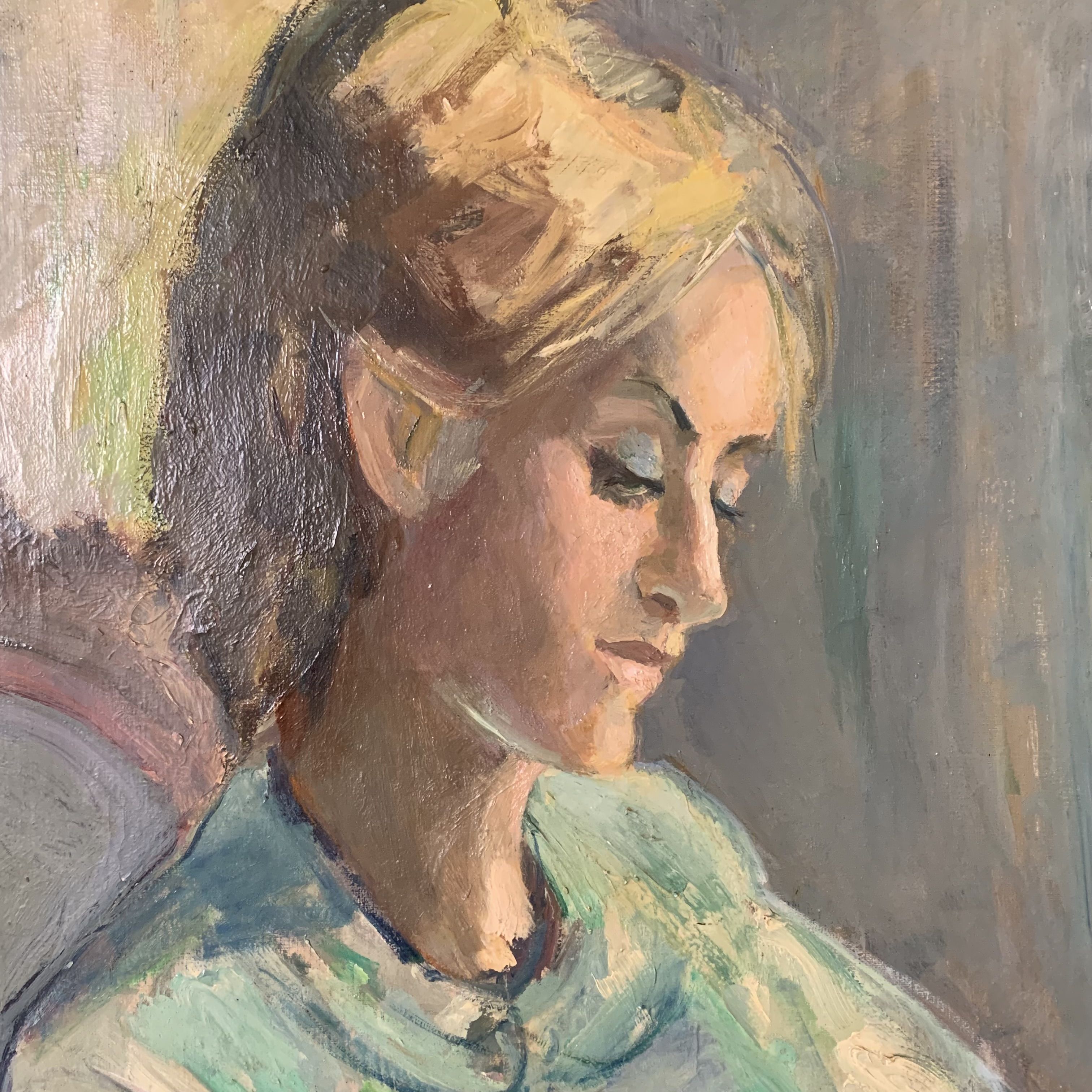 Painting Portrait of a woman oil on canvas
