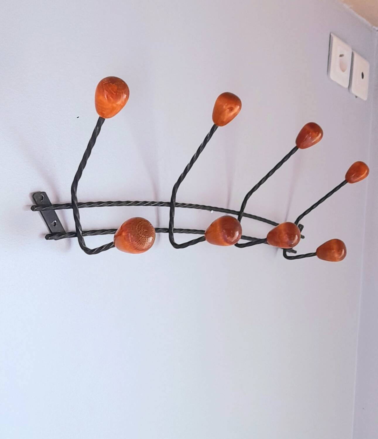 1950s wall coat rack