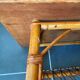 Vintage rattan coffee table 86x53x46 70s