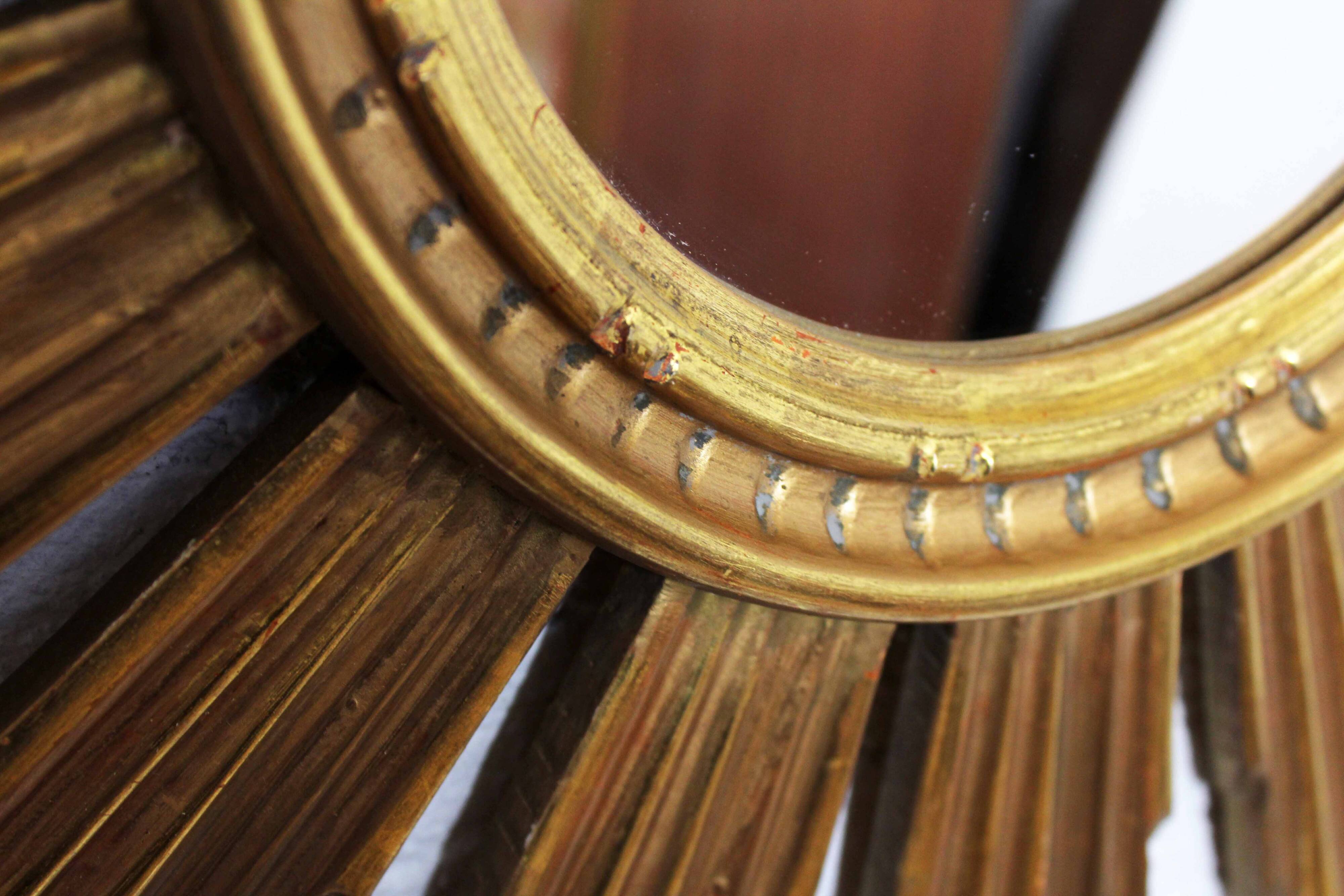 Vintage resin sun mirror