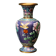 Vase in cloisonné enamel, China, peonies, birds