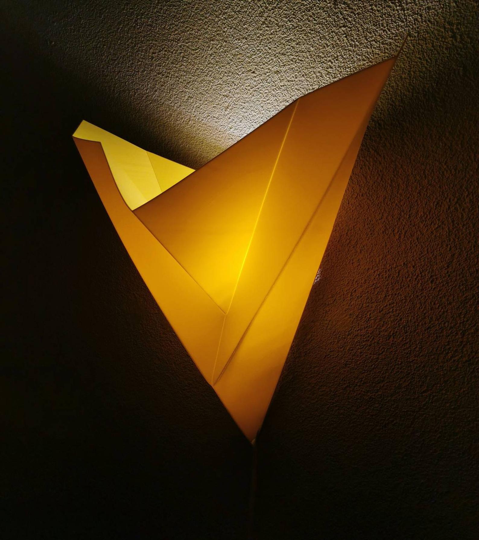 Ikea 1990 vintage yellow plastic applique