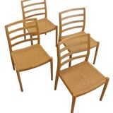 Set de chaises Niels O Möller modèle 85 Stoelen 'Keldby'