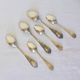 3 small spoons + 3 vintage silver-plated mocha spoons