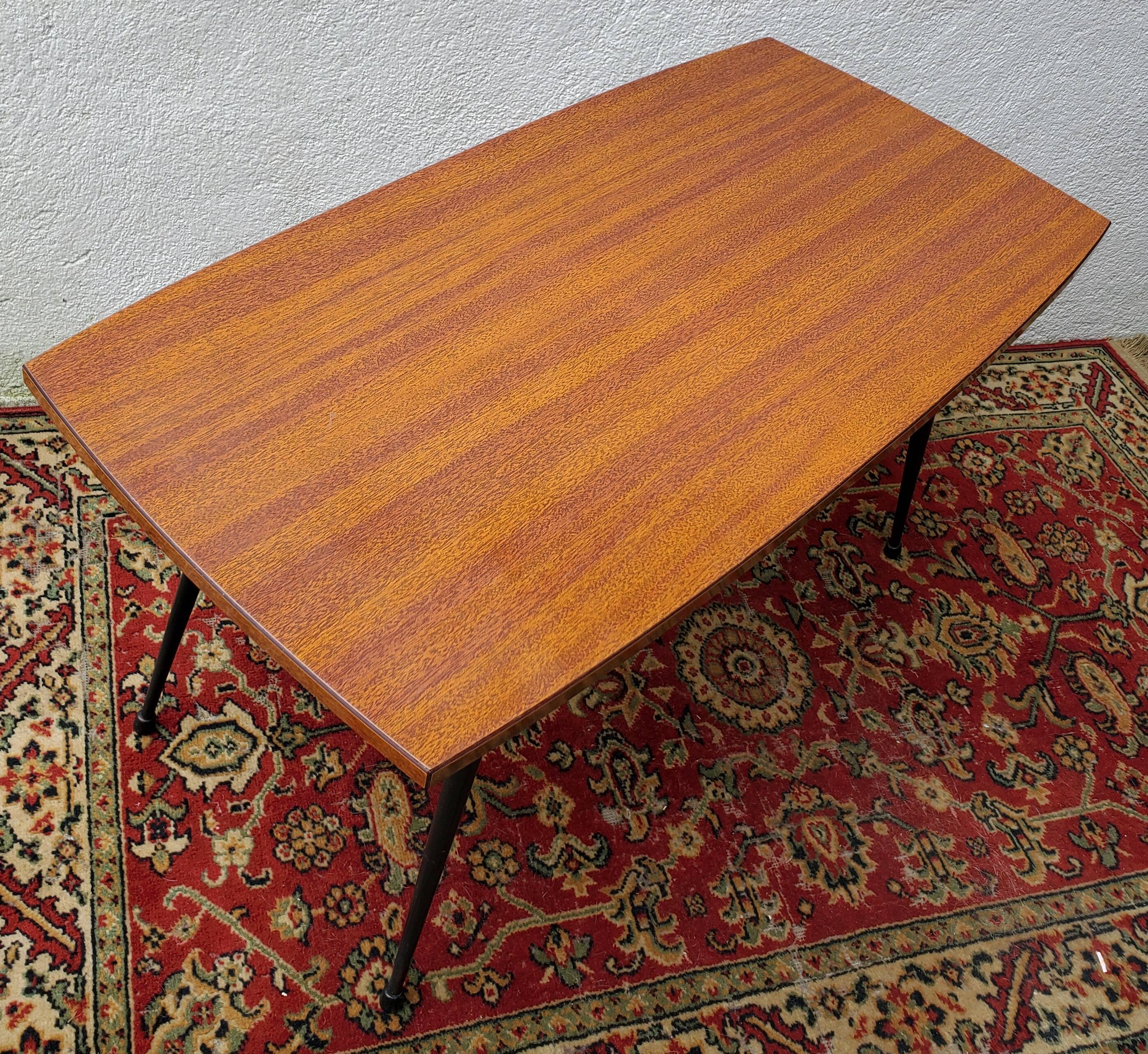 Coffee table formica and metal