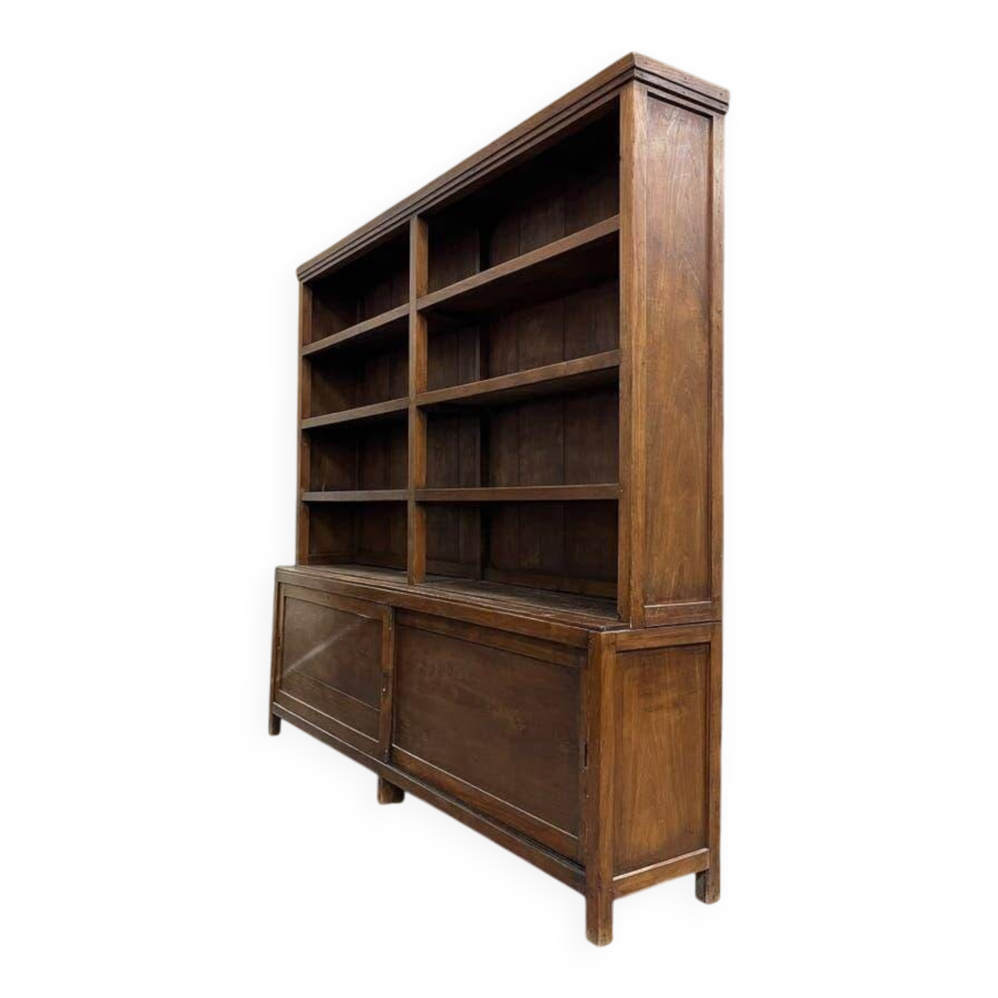 XL vintage wooden display shelf/bookcase