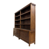 Vitrine/étagère/bibliothèque vintage XL en bois