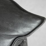 Grey Leather Danish Monza Armchairs by Jens Juul Eilersen for Niels Eilersen, 1970s, Set of 2