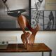 Mrs. Charles Eames_ The shadow does not bend, walnut plywood sculpture