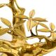 70s coffee table, model Bonsai by Willy Daro, made of brass and fire-gilded